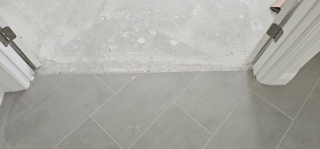 Clean Flat Threshold Stone Border