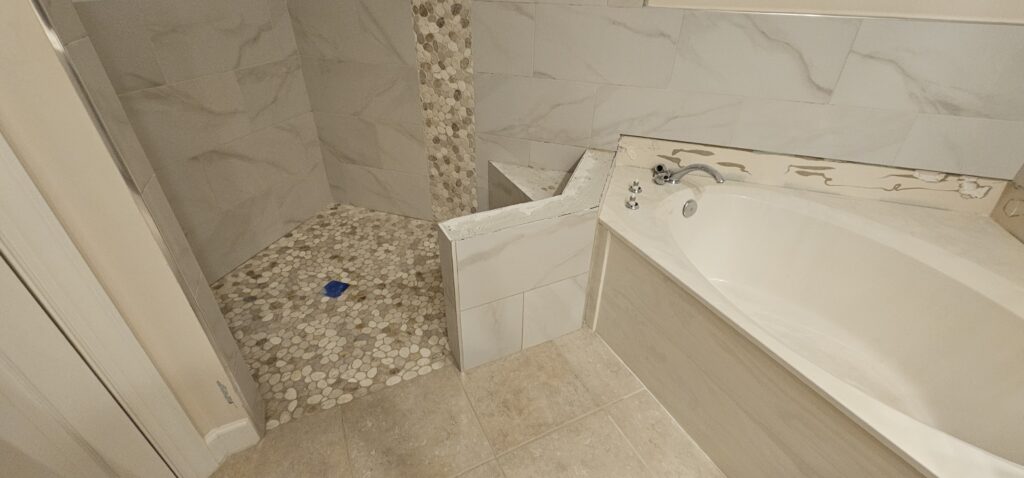 Master Bathroom Tub & Shower Suite