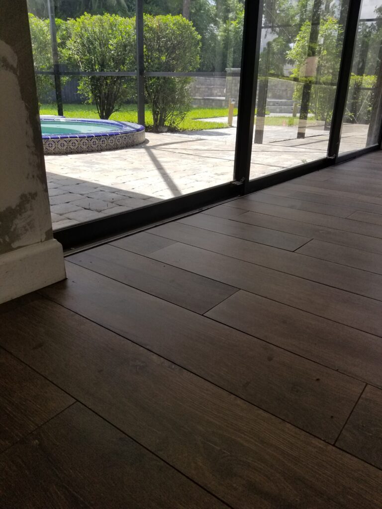 Rich Walnut Wood-Look Planks