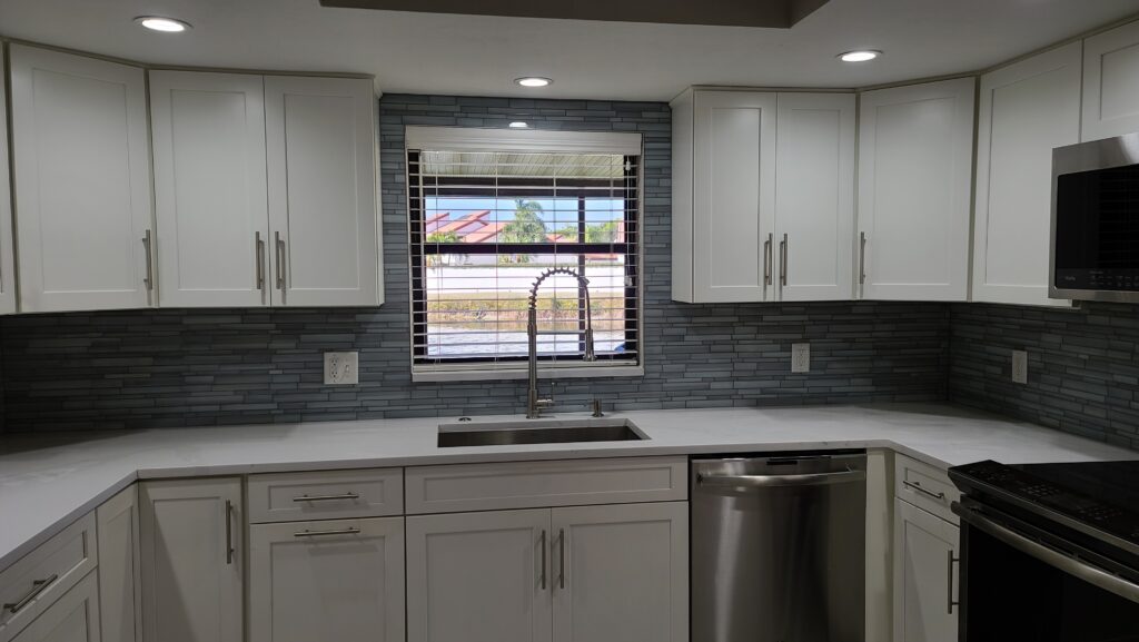Luminous Glass Mosaic Backsplash