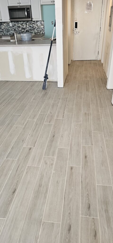 Resilient Matte Wood-Grain Tile