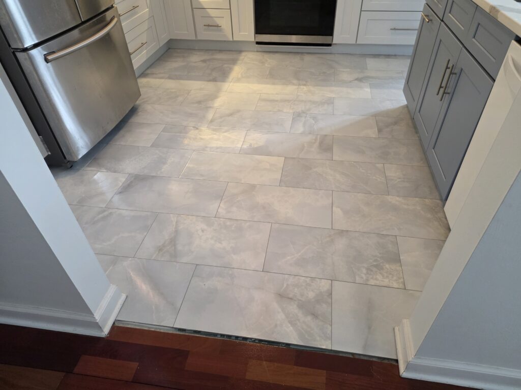 Polished Large Format Porcelain Floor